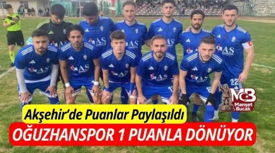Oğuzhanspor Deplasmandan 1 Puanla Döndü