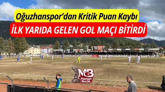 Oğuzhanspor’dan Kritik Puan Kaybı: Kendi Evinde 3 puanı kaçırdı