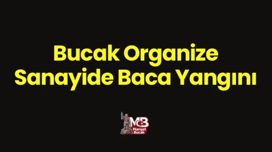 Bucak organize sanayide baca yangını