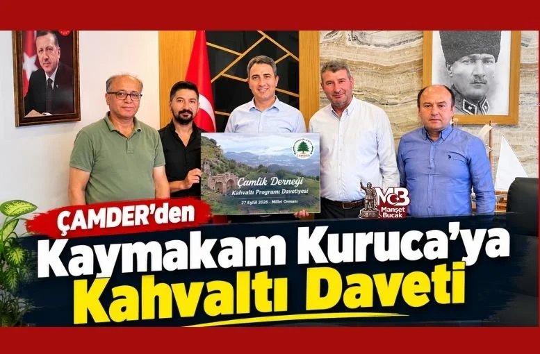 Bucak’ta Çamlık Derneği’nden Kaymakam Kuruca’ya Kahvaltı Daveti