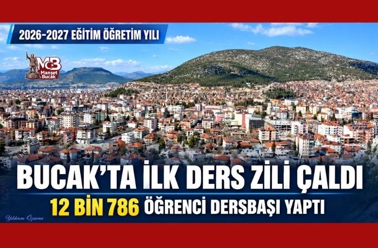 Bucak’ta İlk Ders Zili Çaldı: 12 Bin 786 Öğrenci Dersbaşı Yaptı