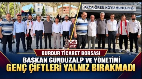 Başkan Gündüzalp ve Yönetimi Genç Çiftleri Yalnız Bırakmadı