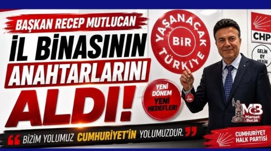 İl Başkanı Recep Mutlucan "Bizim yolumuz Cumhuriyet'in yoludur"