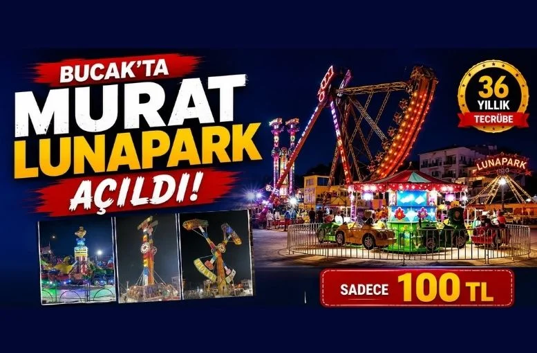Bucak'ta Eğlencenin Yeni Adresi: Murat Lunapark Kapılarını Açtı
